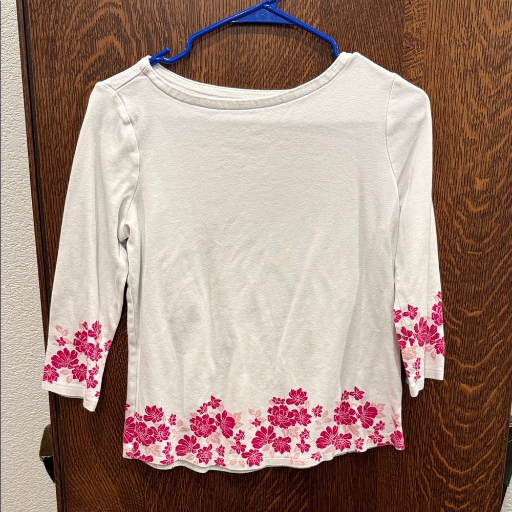Women’s Charter Club White Cotton Top size small